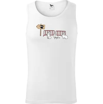 Kouzelný klobouk fronta - Tílko pánské Core - XL ( Bílá )