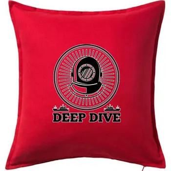 Polštář Deep dive erb - Polštář 50x50 - 50x50 - Pouze potah ( Červená )