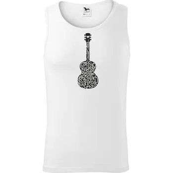 Kytara - názvy hudebních stylů - Tílko pánské Core - L ( Bílá )