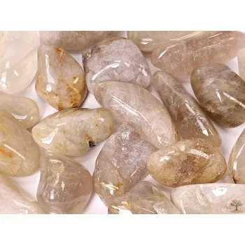 Drahý kámen Magieprirody.cz Tromlovaný kámen Sagenit XXL velikost 35 - 60 mm - Brazílie #223 Množství: 1ks