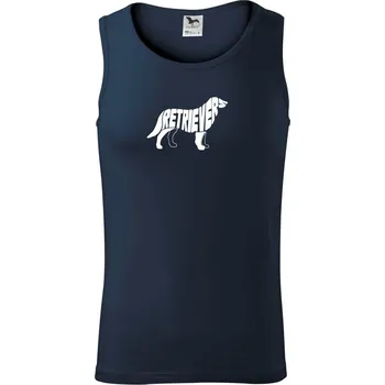 Retrívr - Tílko pánské Core - XL ( Námořní modrá (velmi tmavá - téměř černá) )