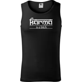Karma Indický nápis - Tílko pánské Core - XL ( Černá )