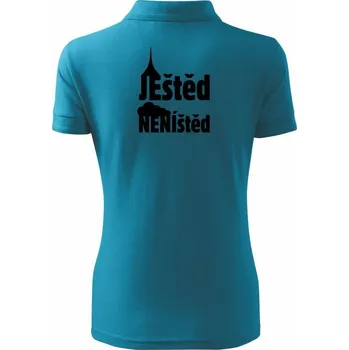 Ještěd neníštěd - Polokošile dámská Pique Polo - XS ( Tmavý tyrkys )