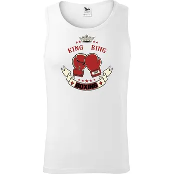 King of the Ring - dvě rukavice - Tílko pánské Core - XL ( Bílá )