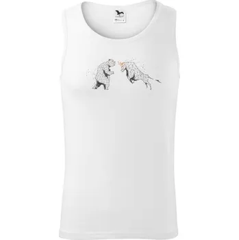 Pánské termoprádlo Bearish and bullish souboj - Tílko pánské Core - L ( Bílá )