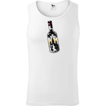 Láhev plná dobrodružství - Tílko pánské Core - XL ( Bílá )