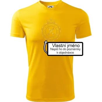 Chlapecké tričko Kadeřnice jméno - Dětské triko sportovní (dresovina) - 158 cm/12 let ( Žlutá )