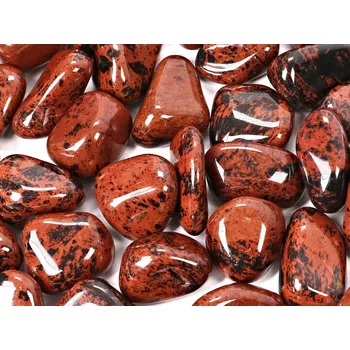 Magieprirody.cz Tromlovaný kámen Obsidián moka XL velikost 30 - 45 mm - USA #173 Množství: 1ks