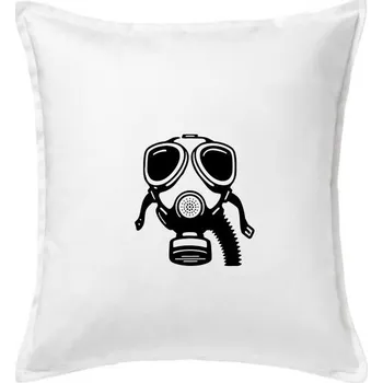 Polštář Plynová maska - Polštář 50x50 - 50x50 - Pouze potah ( Bílá )