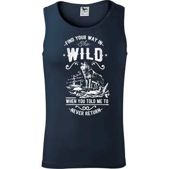 Find Your Way in the Wild - Tílko pánské Core - S ( Námořní modrá (velmi tmavá - téměř černá) )