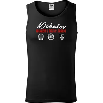 Mikulov město s tradicí - Tílko pánské Core - XL ( Černá )