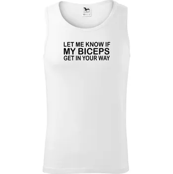 Biceps - svaly v cestě - Tílko pánské Core - 2XL ( Bílá )