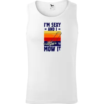 I'm sexy and i mow it - Tílko pánské Core - L ( Bílá )