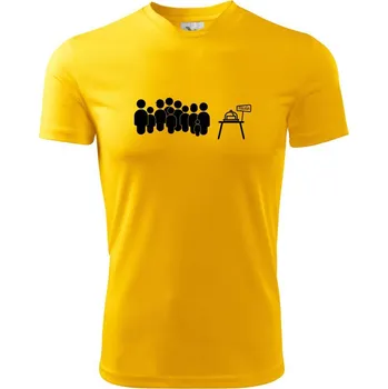 Chlapecké tričko Fronta na máslo - Dětské triko sportovní (dresovina) - 134 cm/8 let ( Žlutá )