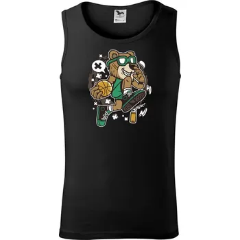 Pánská móda Basketbal komiks - Tílko pánské Core - S ( Černá )