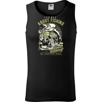 All About Fishing - Tílko pánské Core - L ( Černá )