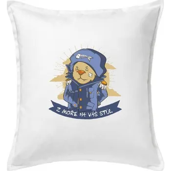 Polštář Z moře na váš stůl - Polštář 50x50 - 50x50 - Pouze potah ( Bílá )