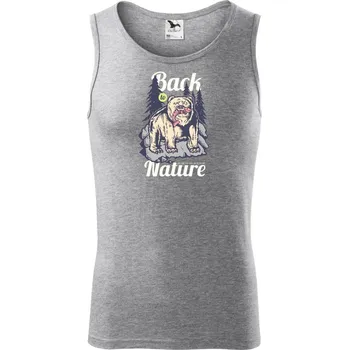 Hunting Bear - Tílko pánské Core - S ( Tmavě šedý melír )