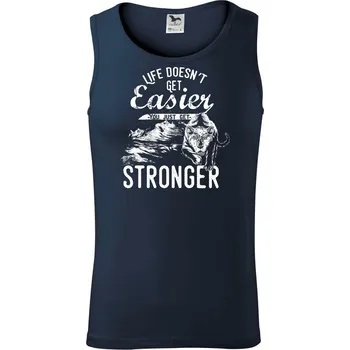 Life Doesn t Get Easier - Tílko pánské Core - S ( Námořní modrá (velmi tmavá - téměř černá) )