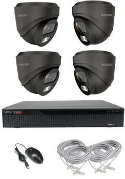 Kompletní kamerový systém Monitorrs Security AI IP 4 kamerový set 5 Mpix GDome 6071K4