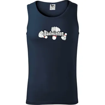 Pánská móda Badminton - tři košíky - Tílko pánské Core - M ( Námořní modrá (velmi tmavá - téměř černá) )