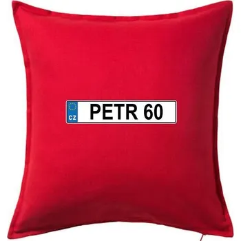 Polštář SPZ Petr 60 - Polštář 50x50 - 50x50 - Včetně výplně ( Červená )