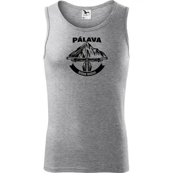 Pálava křížem krážem - Tílko pánské Core - S ( Tmavě šedý melír )