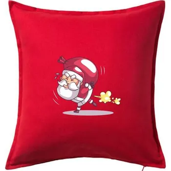 Polštář Santa nese težký náklad - Polštář 50x50 - 50x50 - Pouze potah ( Červená )