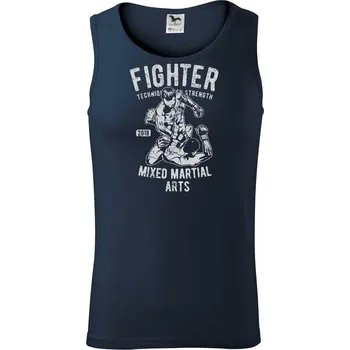 Fighter - Tílko pánské Core - XL ( Námořní modrá (velmi tmavá - téměř černá) )