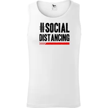 Social distancing - Tílko pánské Core - 2XL ( Bílá )