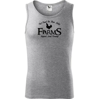 Put Food Farms - Tílko pánské Core - S ( Tmavě šedý melír )