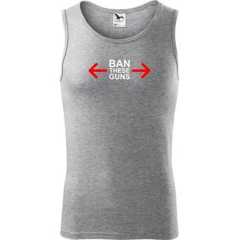 Ban these guns - Tílko pánské Core - 2XL ( Tmavě šedý melír )