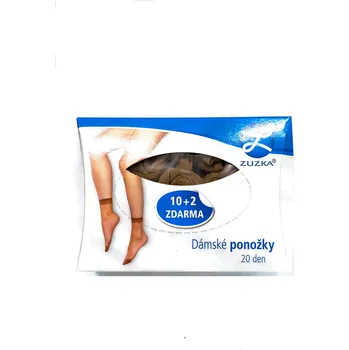 Dámské ponožky ZUZKA dámské ponožky 102 ks 20 Den Hnědá