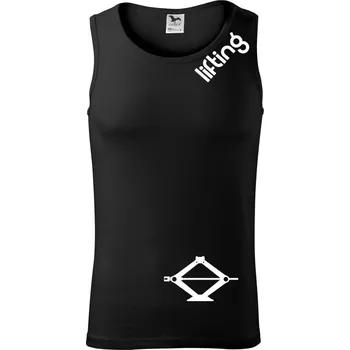 Lifting nápis šikmo - Tílko pánské Core - 2XL ( Černá )
