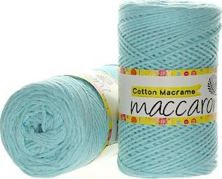 Maccaroni Cotton Macrame světle tyrkysová 09-405
