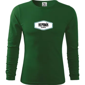 Pánské oblečení Hora Keprník - Triko s dlouhým rukávem FIT-T long sleeve - M ( Lahvově zelená )