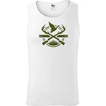 Lovec a kachny - zelený - Tílko pánské Core - M ( Bílá )