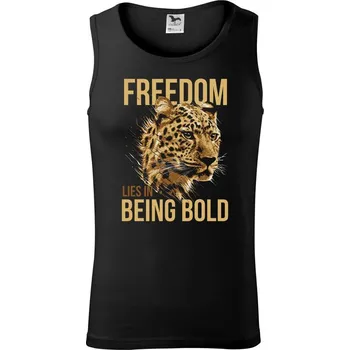 Leopard bold - Tílko pánské Core - XL ( Černá )