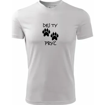 Dej ty tlapy pryč - Dětské triko sportovní (dresovina) - 122 cm/6 let ( Bílá )