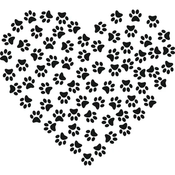 ARTEMISS Srdce stopy - plastová šablona 371 (29x29cm) Rozměr: G 29x29cm