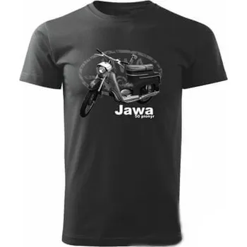 Pánské tričko STRIKER Jawa Pionýr černé XL