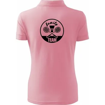 Badminton Family Team - Polokošile dámská Pique Polo - 3XL ( Růžová )