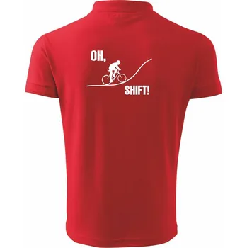 Pánská košile Oh shift - Polokošile pánská Pique Polo 203 - L ( Červená )