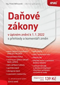 Daňové zákony v úplném znění k 1. 1. 2022 - Pavel Běhounek (2022, brožovaná)