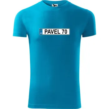 Pánské tričko SPZ Pavel 70 - Viper FIT - Pánské zůžené tričko - M ( Světlý tyrkys )