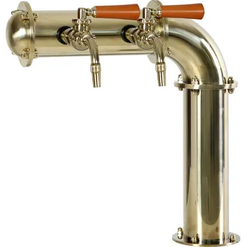 Příslušenství pro výčepní zařízení Varia-Plus Výčepní stojan L2 zlatý komplet kohouty kulové ROYAL medailony LED čelní přímé dochlazení kohoutů