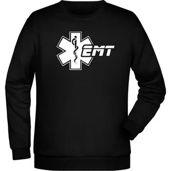 Pánská mikina Mikina EMT Emergency Medical Technician - černá
