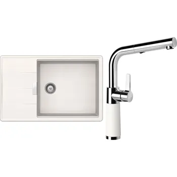 Granitový dřez Set Schock S14-7 (dřez Tia D-100LS Polaris + baterie SC-540.120 Polaris)