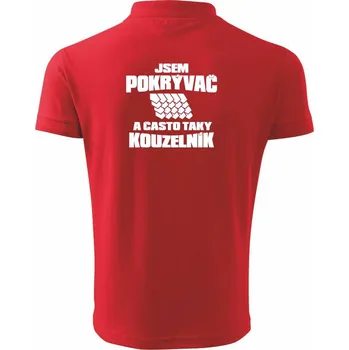 Pánská košile Pokrývač kouzelník - Polokošile pánská Pique Polo 203 - S ( Červená )