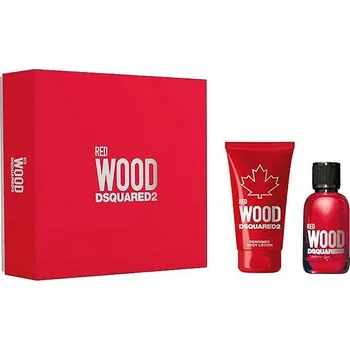 Kosmetická sada Dsquared2 Red Wood Set - Tělové mléko 50 ml + EDT 30 ml Dárková sada